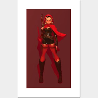 Little red riding hood, takes no shit Posters and Art